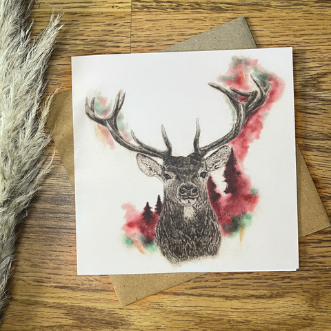 Christmas Card Stag