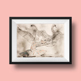 Limited Edition Print of a Swan Lake Painting by Irish Wildlife Artist Jessica Ivy