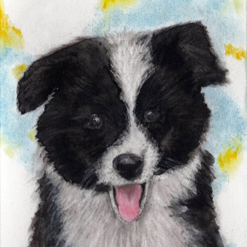 Nursery Print of a Puppy Painting by Irish Wildlife Artist Jessica Ivy
