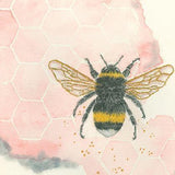 Print of a Bumblebee Painting by Irish Wildlife Artist Jessica Ivy