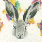 Print of a Hare Painting by Irish Wildlife Artist Jessica Ivy