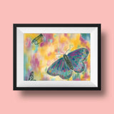 Print of a Butterfly Painting by Irish Wildlife Artist Jessica Ivy