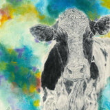 Print of a Cow Painting by Irish Wildlife Artist Jessica Ivy
