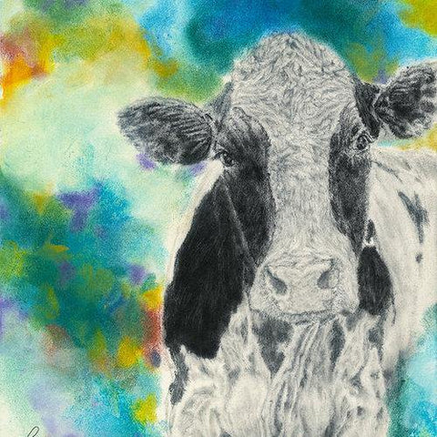 Print of a Cow Painting by Irish Wildlife Artist Jessica Ivy
