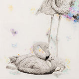 Limited Edition Print of Flamingos Painting by Irish Wildlife Artist Jessica Ivy
