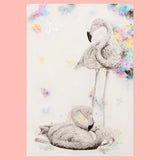 Limited Edition Print of Flamingos Painting by Irish Wildlife Artist Jessica Ivy