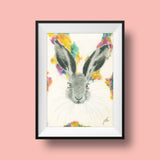 Print of a Hare Painting by Irish Wildlife Artist Jessica Ivy