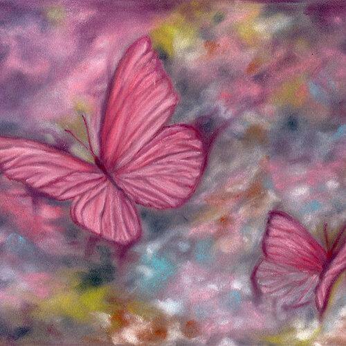 Nursery Print of Butterflies Painting by Irish Wildlife Artist Jessica Ivy