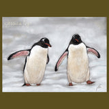 PENGUINS ORIGINAL PAINTING